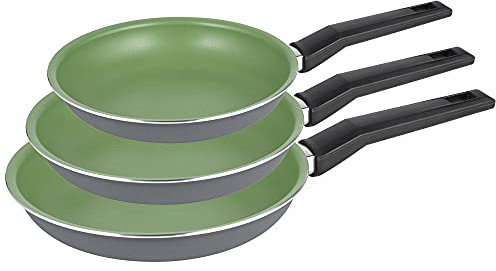 Michelino Pfannen-Set 3-teilig Lara Induktions-Bratpfannen Grün