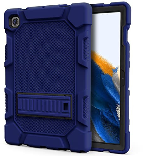 ZoneFoker Hülle für Samsung Galaxy Tab A8, 10,5 Zoll 2021, Schlank Stoßfeste Robuste Schützend mit Ständer für 10.5 SM-X200/X205/X207, Mann Kinder (Marineblau)