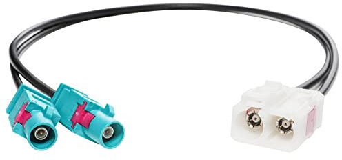 RED WOLF Kfz Doppel Fakra Antennenadapter für VW Skoda Audi RNS RCD Seat Mediasystem Autoradio Antennenadapter Fakra Stecker