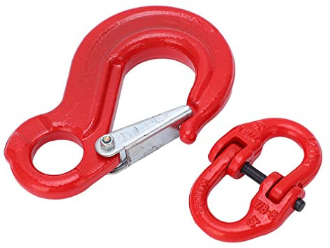 Slip Hook Eye Sling Heavy Duty 2T Bearing Trailer Lifting Chain Connector SHooks Hebehakenlager mit 2-Ring-Schnalle für das Heben in der Fabrik, Heben im Hafen