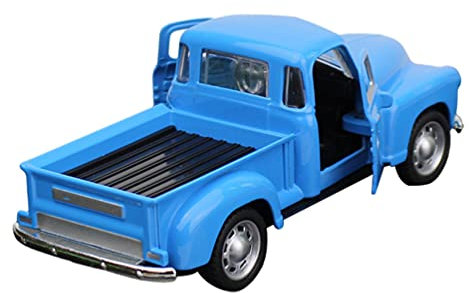 Toyvian Weihnachtliche - LKW- Dekoration: Blaue Metall- LKW- Pflanzgefäß- Ornamente Pick- Up- Modellauto- Modelleisen Alte Autodekoration Feiertags- Weihnachts- Tischaufsatz- Figuren