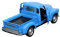 Toyvian Weihnachtliche - LKW- Dekoration: Blaue Metall- LKW- Pflanzgefäß- Ornamente Pick- Up- Modellauto- Modelleisen Alte Autodekoration Feiertags- Weihnachts- Tischaufsatz- Figuren