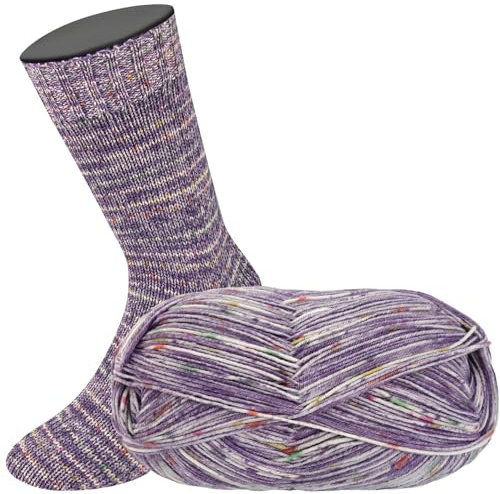 LANA GROSSA Meilenweit 100 Merino extrafine | Hochwertiges Sockengarn, waschmaschinenfest | Handstrickgarn aus 75% Schurwolle & 25% Polyamid | 100g Wolle, Stricken & Häkeln | 420m Garn FB2535