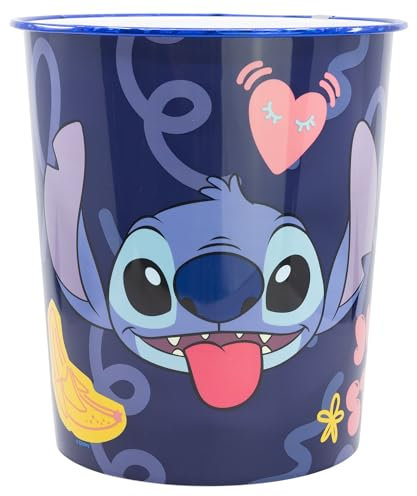 Papelera de plástico de Stitch Palms