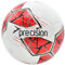 Precision Fusion FIFA Basic Training Ball, All-Weather, IMS Certified, Official, Highly Durable, 3.5mm Eva Foam, White, Red, Grey, Size Ball 4