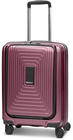 REDOLZ Handgepäck mit Laptopfach | Ultra-Leichter Koffer 40 x 23 x 55 cm & Frontöffnung | von 45 auf 55 Liter erweiterbar | nur 3,2 kg (Essentials 14)