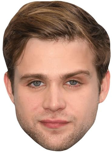Leo Woodall (Stubble) Maske aus Karton