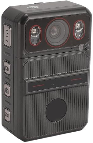 Police Body Camera with 2.4 Inch Display, 4K HD IP68 Waterproof 3300mAh Rechargeable Night Vision 120° Wide Angle Wearable Camcorder