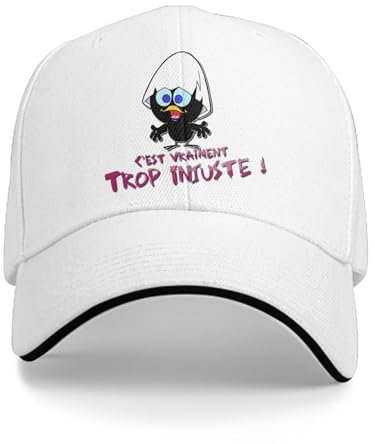 Casquette de Baseball Casquette d’été Pare-Soleil C’est Vraiment trop injuste Hip Hop Caps Calimero Anime Peaked Hats en Plein air Cadeaux de Vacances