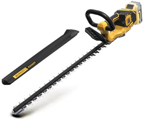 NAOKEV Wireless Hedge Trimmer for Dewalt 20V Max Battery (Without Battery), 20 Inch Electric Shrub Edge Trimmer, Brushless Motor, Powerful and Lightweight, 4.4 Pounds