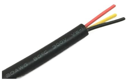 UL (PVC) Wire and Cable Tinned Copper Cable Wire 24 awg 2 3 4 5 core Wire Multi-core Copper Wire Signal Control Cable U+S+B Data Cable 100Meters DHL(24AWG 3core)