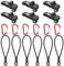 XHTXHT 18 Planenspanner Clips Set,Zeltplane Clips Planenbefestigung,6 Duty Planenclips mit 6 Zelthaken,Tarp Clips Set für Plane Zeltplane Tarp Camping,Wohnmobil Zubehör