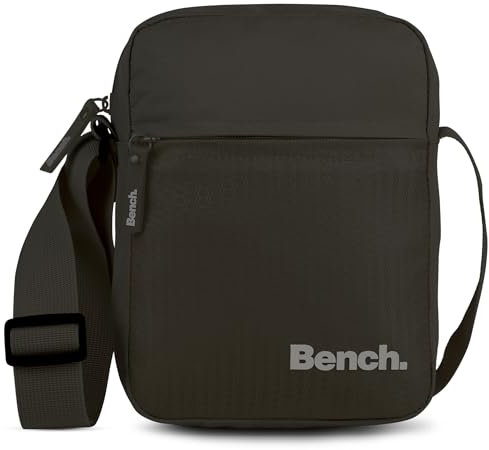 Bench Bold Damen und Herren Bag Umhängetasche Tasche Handtasche Schultertasche Crossbody-Tasche, schwarz, 23 x 17 x 8 cm