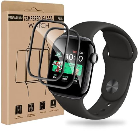 VSEER 2 Stück für Panzerglas für Apple Watch Series 10 46mm Schutzfolie, Hülle Freundllich Anti-Schmutz Apple Watch 10 46mm Displayschutzfolie, 0 Staub & Blasen Schutzfolie für Apple Watch 46mm