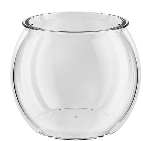 Kleines Aquarium, zylinderförmig, transparent, Beta-Fisch-Aquarien, Heimdekoration, kompakter Wassertierbehälter für Zierfische, Tischplatte oder Desktop-Display