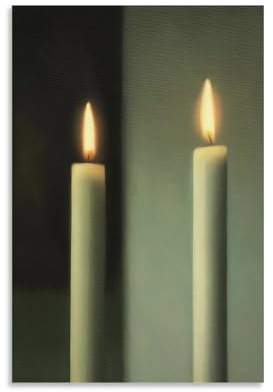 Candles Gerhard Richter Maler-Poster, Kunstdruck, Wandfoto, Malerei, Poster, Hängebild, Familiendekoration, 50 x 75 cm