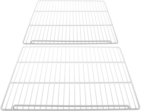ELAYARD 2 piezas Estante Separador para Frigorífico y Congelador Rejilla Metálica Resistente con Diseño y Malla para Circulación de Aire de Compatible Universalmente para Organización