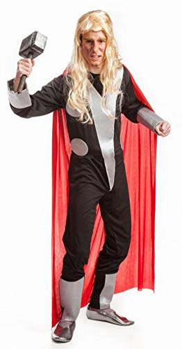 El Rey del Carnaval Thor-Kostüm mit Cape für Erwachsene Einheitsgröße
