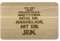 Laser Tattoo Das Frühstücksbrett aus Buche Holz - ...möge die Marmelade mit dir Sein.