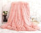 LIYINGKEJI Manta de Piel sintética súper Suave y cálida con Colcha mullida para sofá o Cama, 130 x 160 cm (130 x 160 cm), Color Rosa