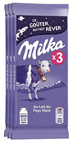 Milka Chocolat au lait - Les 3 tablettes de 100g