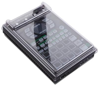 Decksaver Cover for Roland SP-404 - Super-Durable Polycarbonate Protective lid in Smoked Clear Colour, Made in The UK - The Producers' Choice for Unbeatable Protection