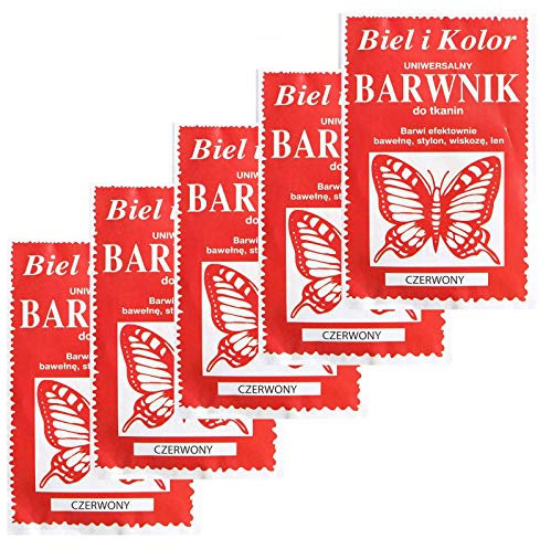 5 x 10g Batikfarbe Textilfarbe Stofffarbe färben, bitte Farbmix wählen, Farbe:koralle