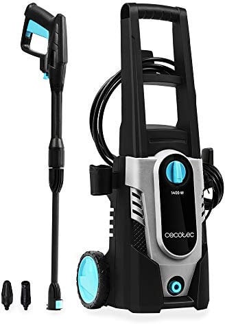 Cecotec Idropulitrice HidroBoost 1400 EasyMove. 1400 W, Compatto, Potente e Portatile. Ruote e Manico Alto, Portata Massima 408 l/h, 105 Bar Max, Ugello Turbo e ugello Regolabile