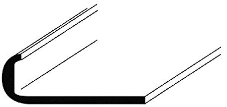 Aluminium Abschluss-Profil in verschiedenen Maßen in 1 und 2 Meter Länge, Flach, Profil, Winkel, natur eloxiert 1mm Alu (25x1mm, 2 Meter)