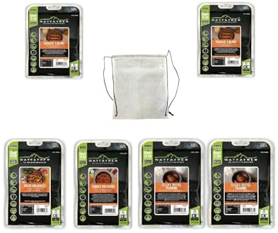 Wayfayrer DofE Silver 2 Day Camping Food Expedition Pack with drawstring bag – 6 MRE Boil in Bag Camping Meals Official Food Pouches of the D of E Award Scheme