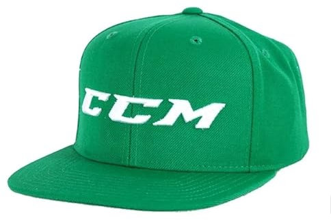 CCM Kappe Big Logo Snapback, GrĂĽn