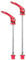 CNC Quick Release For Road bike，Quick Release Skewer Front and Rear，Red