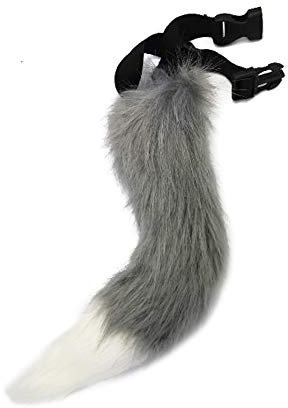 PPFINE Kunstpelz Fuchs Wolf Kostüm Katze Schwanz Kinder Erwachsene Cosplay Halloween Weihnachtsfeier
