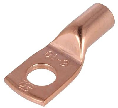 Kabelschuh: Rohrkabelschuh; M6; 10mm2; Klemmverbindung; L: 21,5mm KM10/6 Nicht isolierte Konnektoren