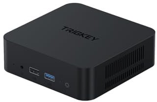 TRIGKEY Mini PC Key N N95, processeur Intel Alder Lake-N95 de 12e génération (Jusqu’à 3,40 GHz),16 Go DDR4 500G M.2 2280 SSD Business Mini PC/1×LAN/2× HDMI/WiFi 5/BT 5.0/3 ×USB 3.2/1×USB 2.0