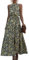 EFOFEI Damen Neckholder Ärmelloses Maxikleid Gepunktetes Blumenkleid Strandurlaub Hochzeitskleid Sexy Lässiges Date Kleid Blume Gelb XL