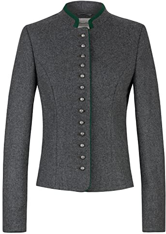 Heimatgwand Veste Elisabeth Loden, Ardoise, 40 Femme