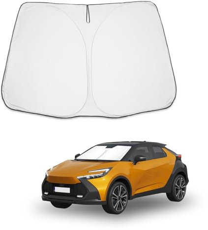 BIBIBO Parasol para Coche Parabrisas Compatible con Toyota CHR 2016-2025, Parasol para Coche para Parabrisas Delantero, Cubierta de salpicadero Interior contra Rayos UV
