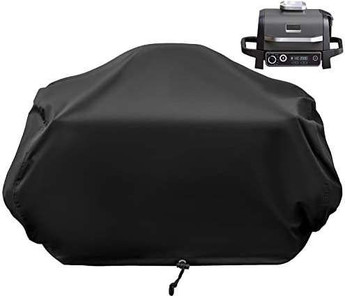 Amerbro Abdeckung kompatibel mit Ninja Woodfire Outdoor Grill - Heavy Duty 600D Oxford Stoff Grillabdeckung für Ninja Smoker Grill OG701 OG751 OG700 Serie