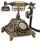 Retro Telefon Haustelefon Vintage Antik Tischtelefon Festnetztelefon mit Wählscheibe für Festnetz Tisch Retrotelefon für Büro, Café, Bar, Schlafzimmer, Dekoration