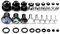 TBOSEN 18PCS Chirurgischer Edelstahl Stretching Kit Plugs Expander Single Flat Top Body Piercing Schmuck Set 14G-00G