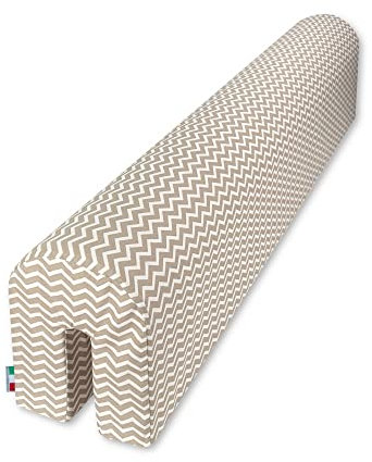 Baby Sanity Paracolpi Lettino Neonato (90 Cm, Zigzag Beige)