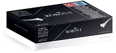 Korona Golden Crown Slim Carbon Zigarettenhülsen (10x 120 Stück)