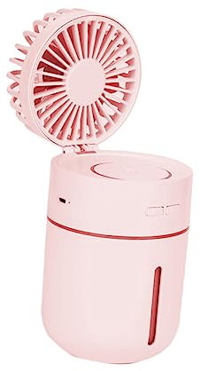 Homoyoyo Mini Ventilateur Brumisateur Oscillant Rechargeable 3 Vitesses Humidificateur Dair Léger Autonomie 5 H/3 H/1 H