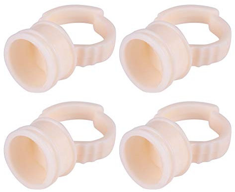 100 Pièces Gobelets pour Anneaux de Tatouage, Gobelets pour Anneaux D'encre de Tatouage en Silicone, Conteneur de Support de Pigment de Tatouage pour (Bague en silicone de taille