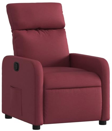 vidaXL Relaxsessel Weinrot Stoff