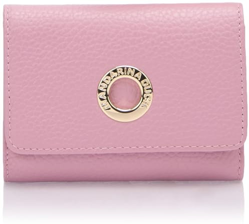 Mandarina Duck Mellow Leather Wallet, Accessori da Viaggio-Portafogli Donna, Rosa Lilla, Taglia Unica