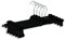 RSR Hangers Hosenbügel 20 Stück XL PUC Hosenspanner Kleiderbügel Kunststoff 42 cm | rutschfeste gummierte und verstellbare Klammern | 360° drehbarer Haken | platzsparend | Made in Germany