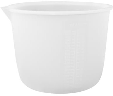 RANJIMA Tazas Medidoras de Silicona, 1000 ml antiadherente epoxi taza graduada escala precisa resina epoxi moldes de medición para moldes de fundición manualidades hechas