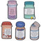 Cartoon Medizin Flasche Broschen Nehmen Sie Ihre Medizin Krankenschwester Cartoon Pille Flasche Emaille Pin Buchstaben Flasche Emaille Brosche Pin Pin Set für Jacke